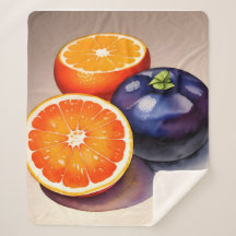 Orangens vattenfärg för glöd