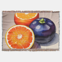 Orangens vattenfärg för glöd