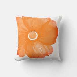 Orangens vattenfärgsfyllning kudde