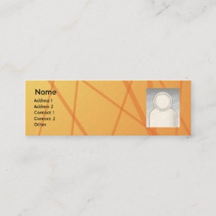 Orangepinnar - smala mini visitkort