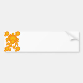 Oranger 70-talskretsar som bubblor bildekal