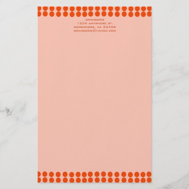 Orangerie Brevpapper (Framsida)