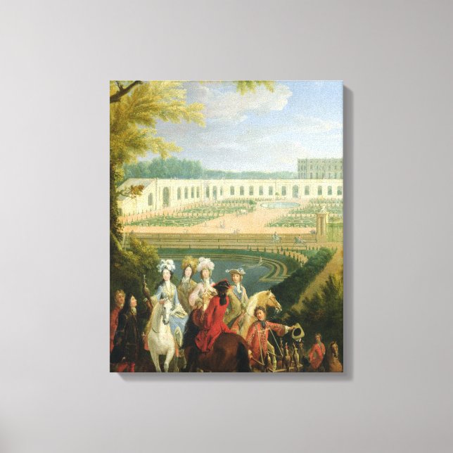 Orangerie i Versailles, efter 1697 Canvastryck (Framsida)