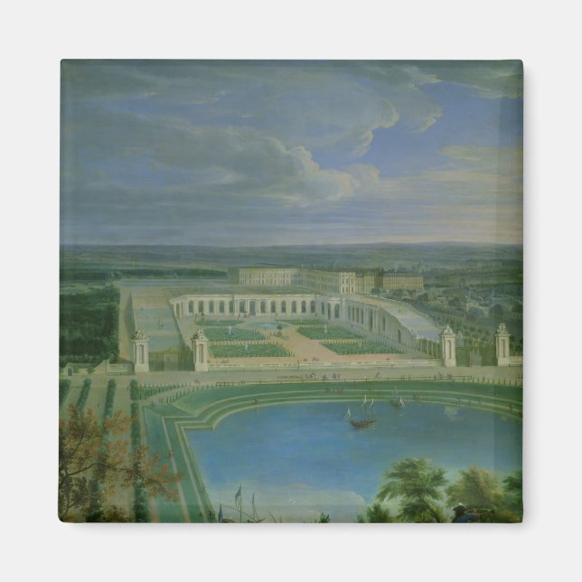 Orangery och Chateau i Versailles 1696 Magnet (Framsidan)