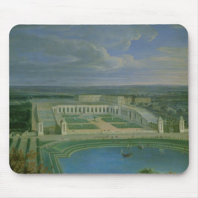 Orangeryen och chateauen på Versailles, 1696 Musmatta (Framsidan)