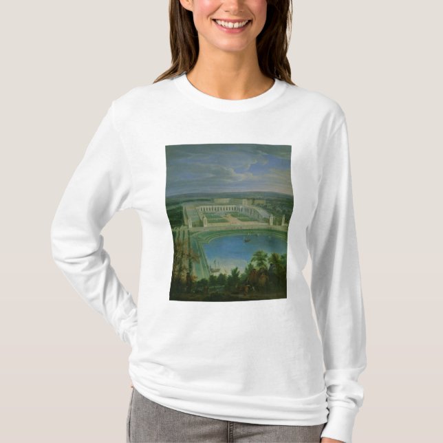 Orangeryen och chateauen på Versailles, 1696 T-shirt (Framsida)