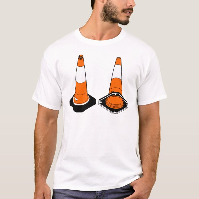 orangesvarten trafikerar kottesäkerhetspylons tee (Framsida)