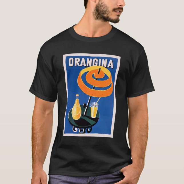 Orangina Drink Poster Classic T Shirt (Framsida)