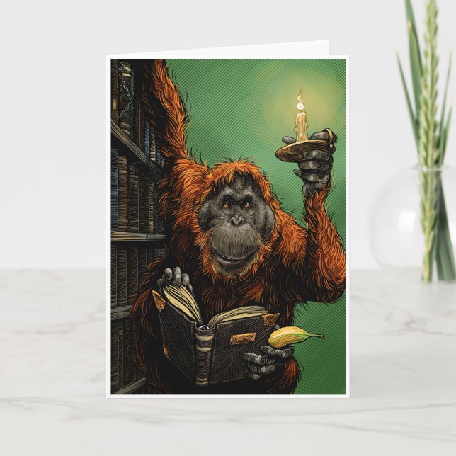 Orangutan-bibliotekskort Kort (Framsida)
