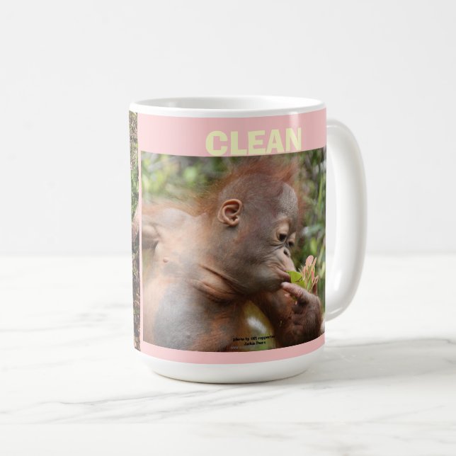 Orangutan Clean och Dirty Kaffemugg (Framsida höger)
