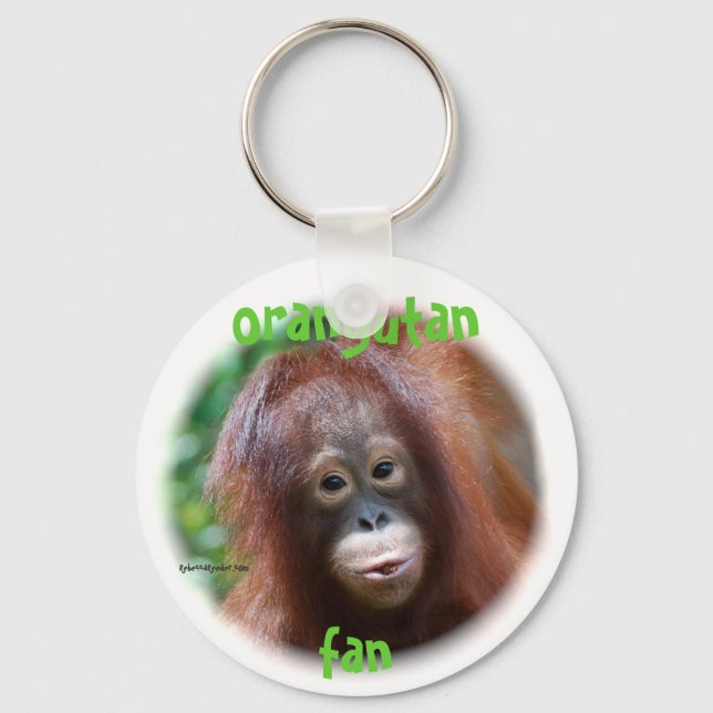 Orangutan Fläkt Nyckelring (Framsida)