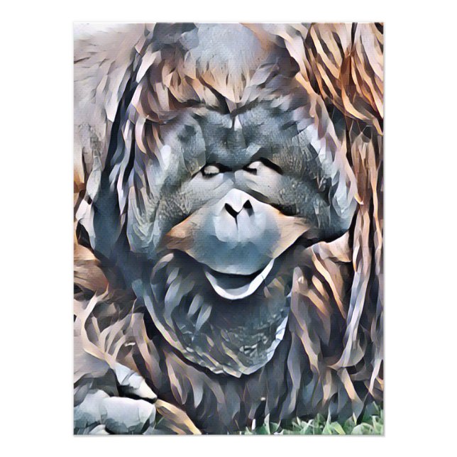 ORANGUTAN FOTOTRYCK (Framsidan)