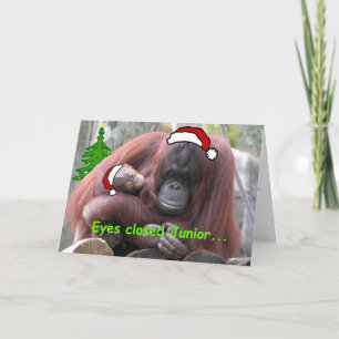 Orangutan jul helgkort