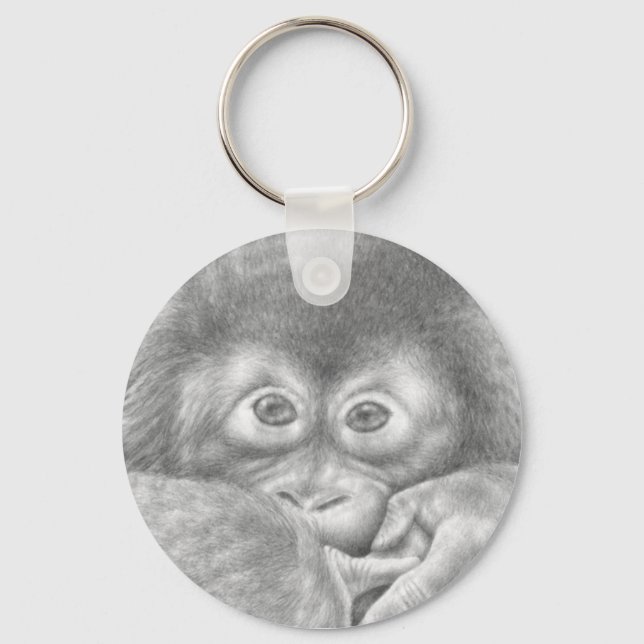 Orangutan Keychain Nyckelring (Framsida)