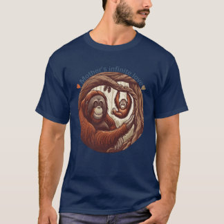 Orangutan-moderbarn roligt t shirt
