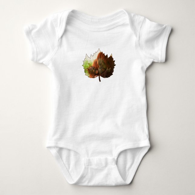 Orangutan Mor och Baby T Shirt (Framsida)