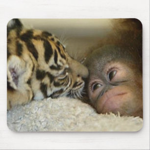Orangutan och tiger Mousepad Musmatta