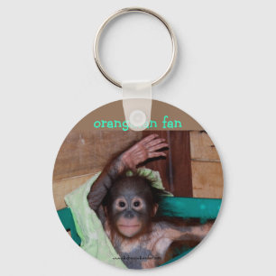 Orangutan på fristaden nyckelring