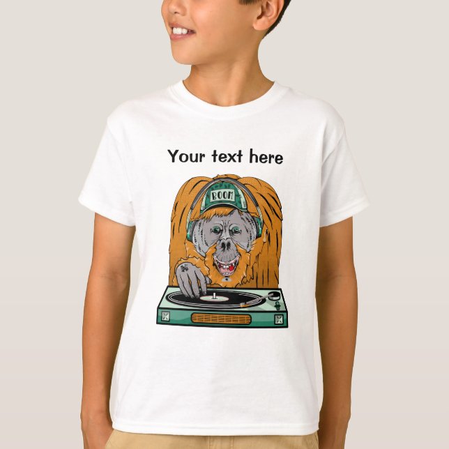Orangutan skapar musik t shirt (Framsida)