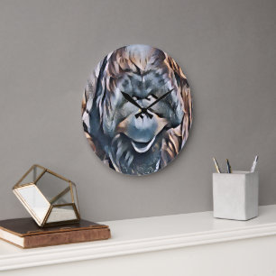 ORANGUTAN STOR KLOCKA