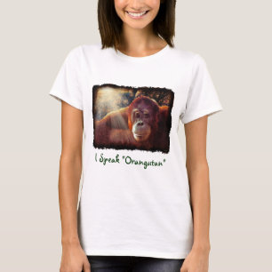Orangutan Supporter Red Ape Wildlife Art Shirt T