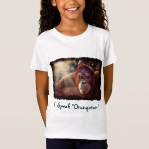 Orangutan Supporter Red Ape Wildlife Art Shirt Tröja