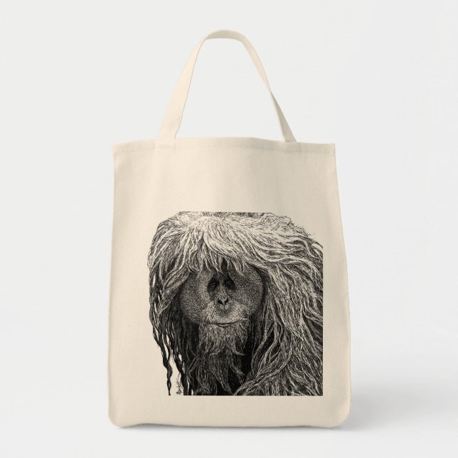 Orangutan Tote Bag Tygkasse (Framsidan)