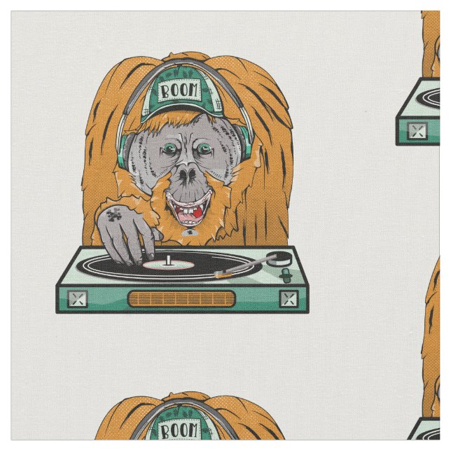 Orangutan Turntable Tyg (Närbild)