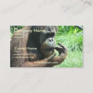 Orangutanapavisitkort Visitkort
