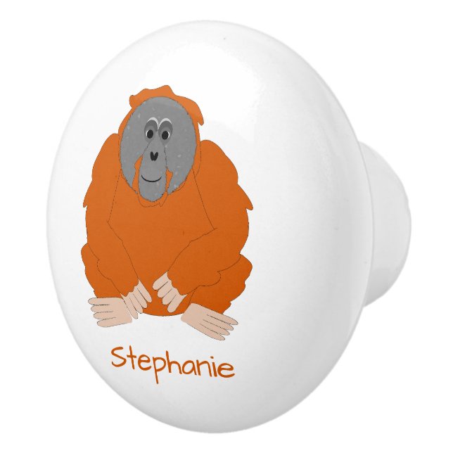 Orangutandesign Personlig Knopp (Höger)