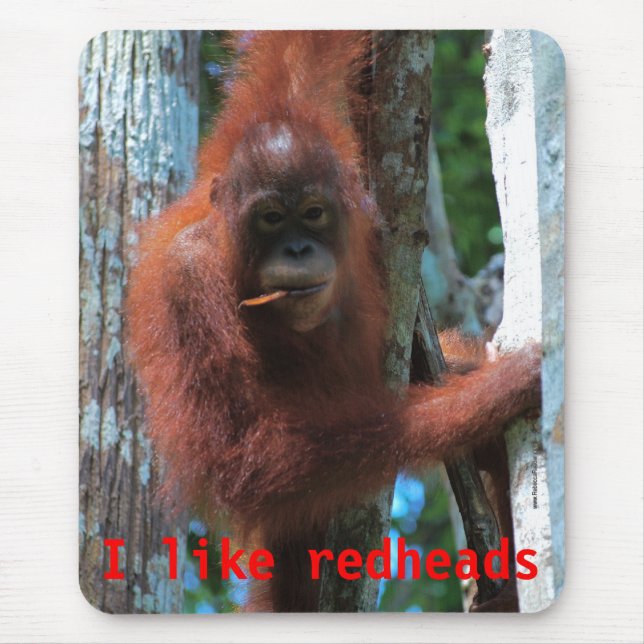 Orangutans gillar jag rödhårig musmatta (Framsidan)