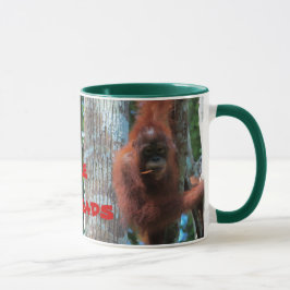 Orangutans jag gillar Rödhårig Mugg