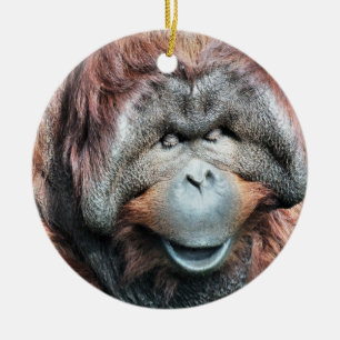 ORANGUTANS JULGRANSPRYDNAD KERAMIK