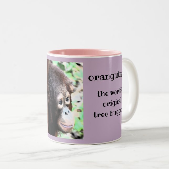 Orangutans Två-Tonad Mugg (Framsida höger)