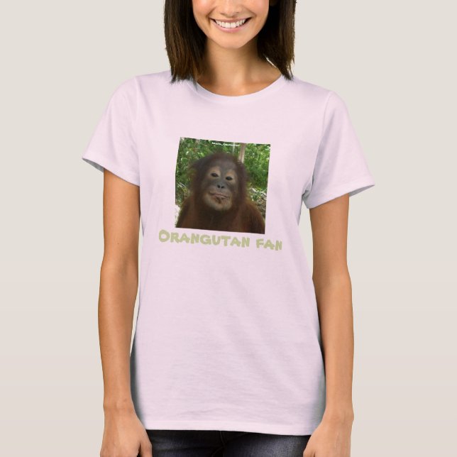 Orangutans Wildlife Fläkt T-shirt (Framsida)
