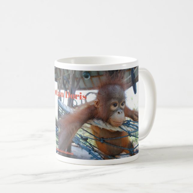 Orangutansmåbarn Doris Kaffemugg (Framsida höger)