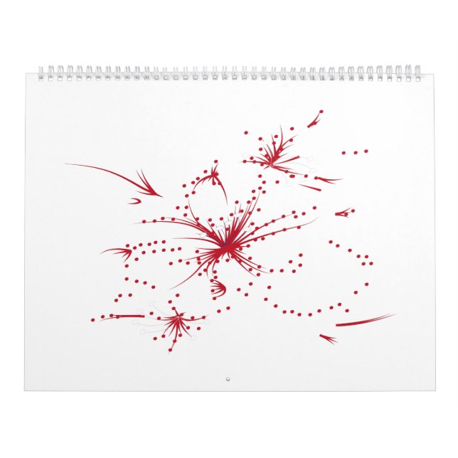 Orangy Red, Cyan och Magenta dot Kalender (Omslag)