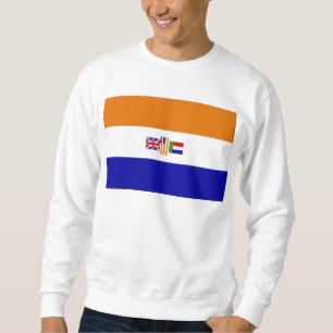 Oranje-Blanje-Blou Lång Ärmad Tröja