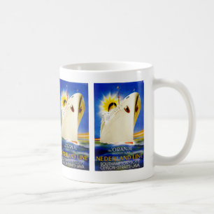 Oranje ~ Nederland fodrar Kaffemugg