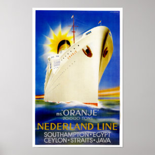 Oranje ~ Nederland fodrar Poster