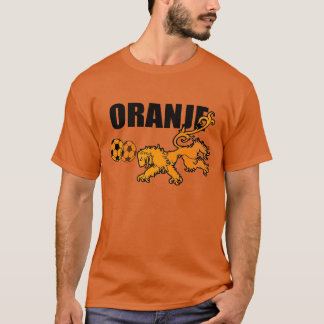 Oranje Persieing Voetbal Nederländernafotboll Tee