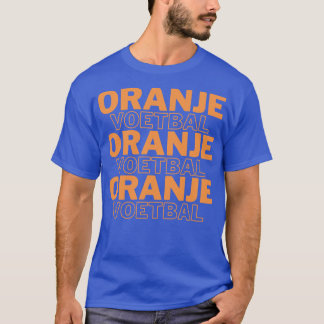 Oranje Voetbal Design T Shirt