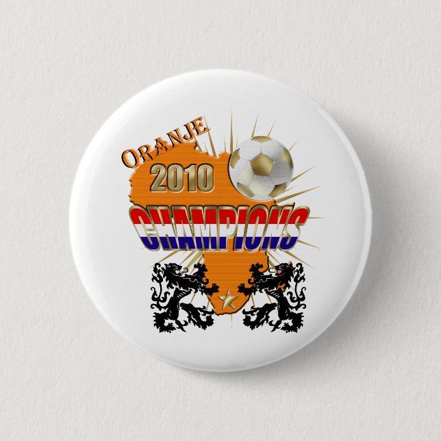 Oranje Wereldkampioen världsmästare 2010 Knapp (Framsida)