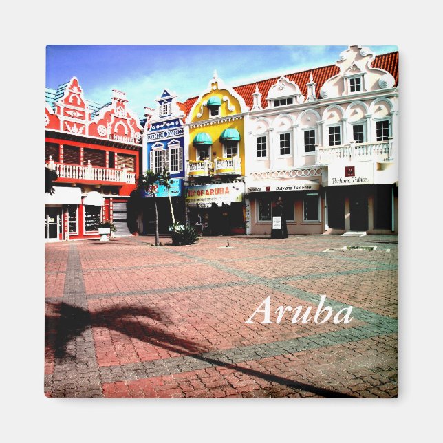 Oranjestad, Aruba Magnet (Framsidan)