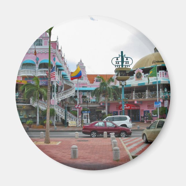 Oranjestad Aruba Magnet (Framsidan)