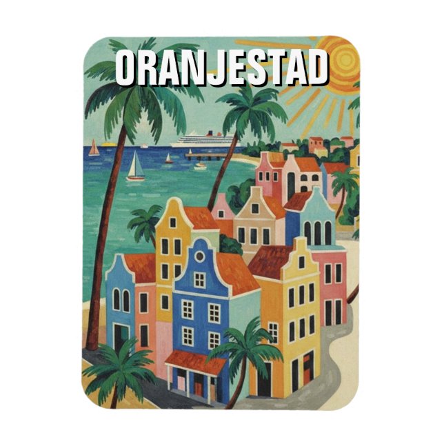 Oranjestad Aruba Resor Magnet (Vertikal)