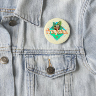 Oranjestad Aruba Retro Vintage Caribbean Souvenir Knapp