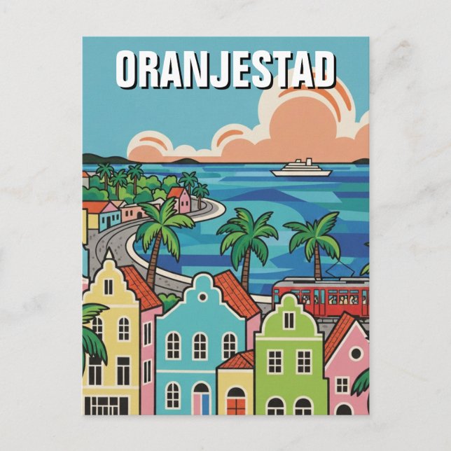 Oranjestad Aruba Travel Vykort (Framsida)