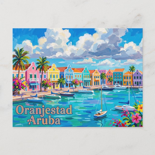 Oranjestad Aruba Vykort (Framsida)