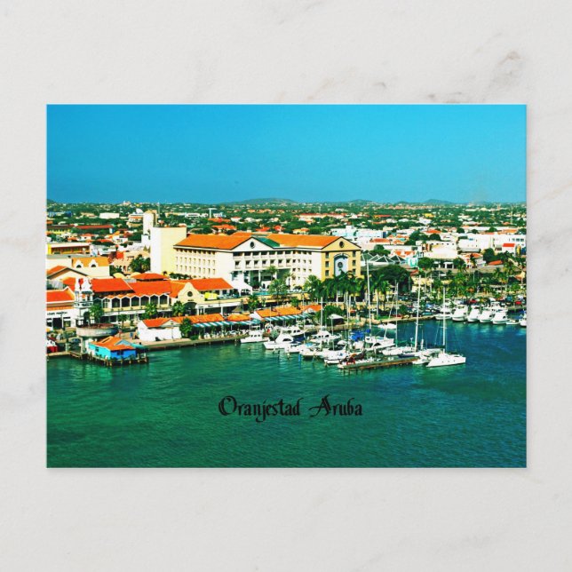 Oranjestad Aruba Vykort (Framsida)